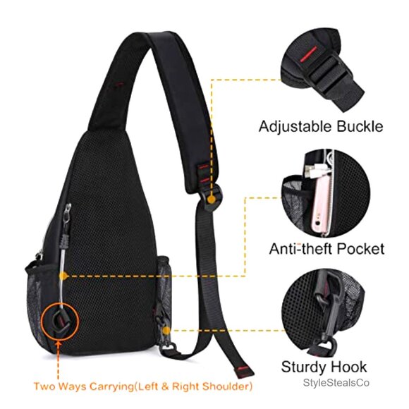 Mini Sling Backpack Daypack for Hiking Travel Outdoor Sports Casual Use